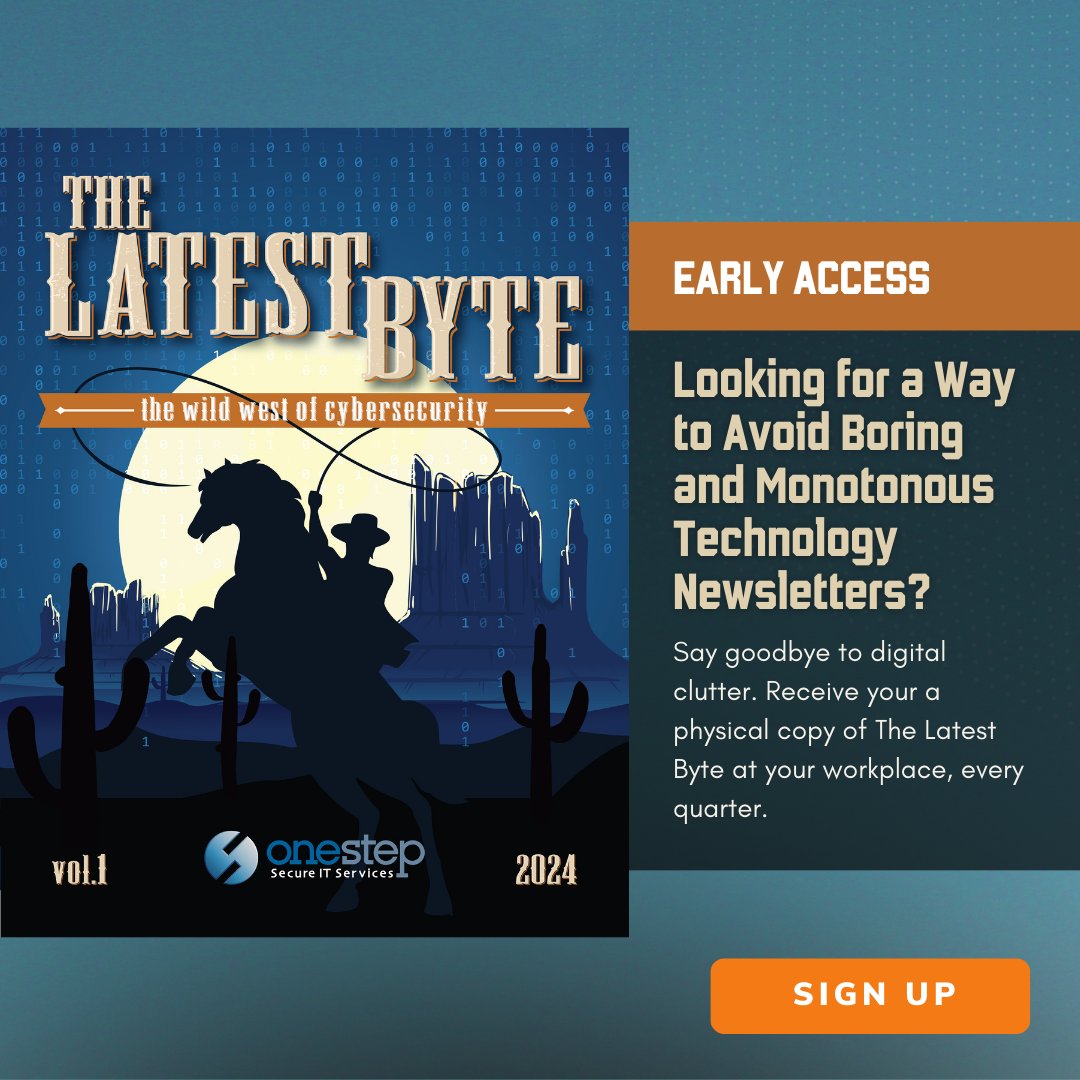 onestepsecureit's tweet image. 📰Our stellar marketing team has been cooking up something special: &quot;The Latest Byte&quot; Volume 1 of 2024! 🎉 Grab your copy!
hubs.ly/Q02dFXdR0  
 📥💻 Don&apos;t miss out on the buzz – secure your spot in the know! 
#TheLatestByte#NewsletterAlert