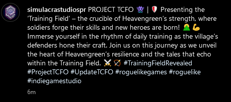 SimulacraVGS's tweet photo. PROJECT TCFO  👾 | 🛡️ Presenting the ‘Training Field’ – the crucible of Heavengreen’s  strength, where soldiers forge their skills and new heroes are born!  🌄💪

#UpdateTCFO #ProjectTCFO #indiegames #roguelikegames https://t.co/pQFhRLySCj