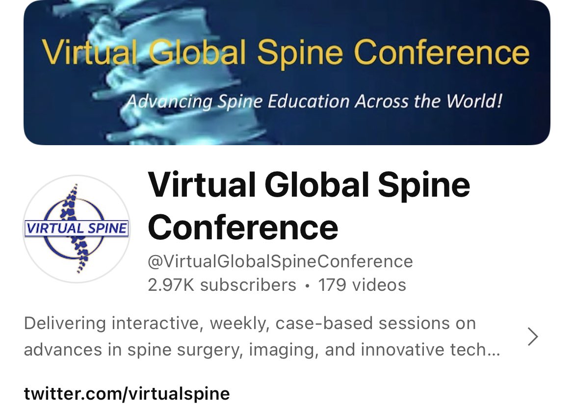 Looking forward to an amazing 2024 with more weekly, live @virtualspine sessions dedicated to all things #spine! The incredible @virtualspine team: @KhoiThanMD @WendeNGibbs @jrasouli @NaderDahdaleh @MGalganoMD @drmikeselby @atmghn @alfredoguiroymd @Physiologyguy @theamna1 and…