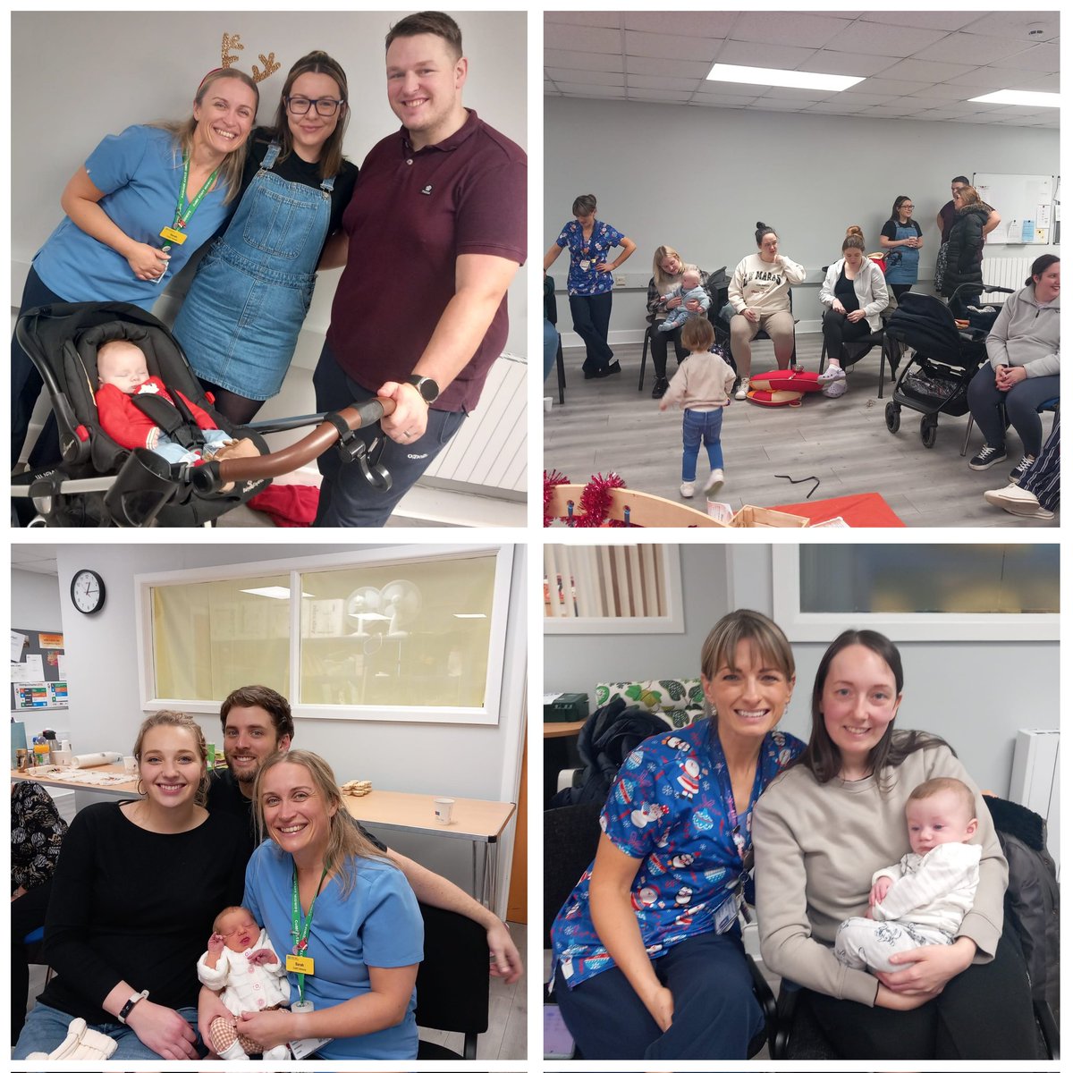 @CoMCTeamEmerald hosted another 'Meet the Team' morning which allows expectant mums to meet all the midwives who will be caring for them during their pregnancy journey. This month had some extra festive sparkle as some of our postnatal families came back to see us #teamSHSCT