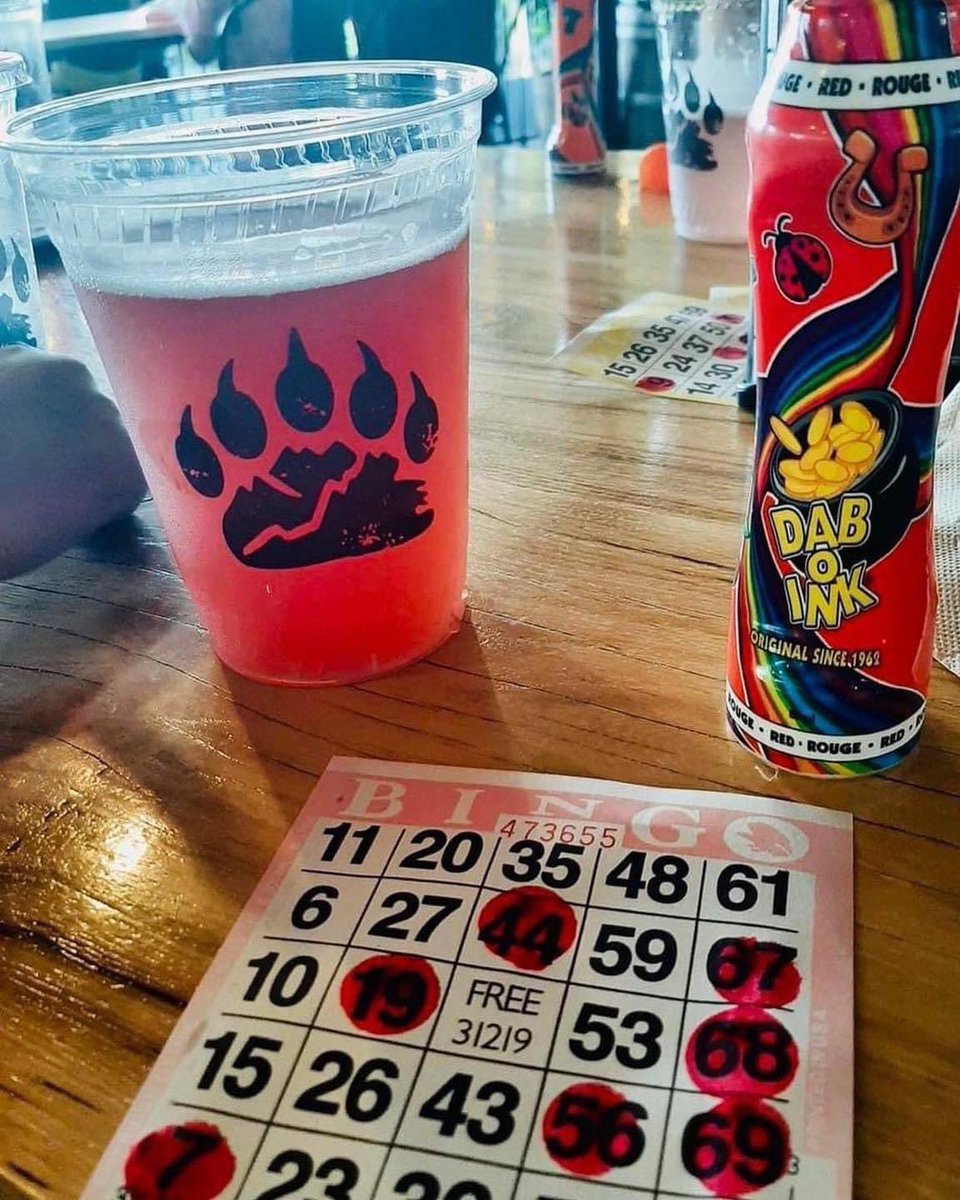 ☔️Rain won’t stop the FUN! 

We’re getting ready for a night of BINGO and craft brews!

Wednesdays at Bear Chase we play BINGO! Games begin at 6:30! You might even get to spin our wheel of prizes. 

🔗linktr.ee/bearchase

#VACraftBeer #BearChaseBrewing