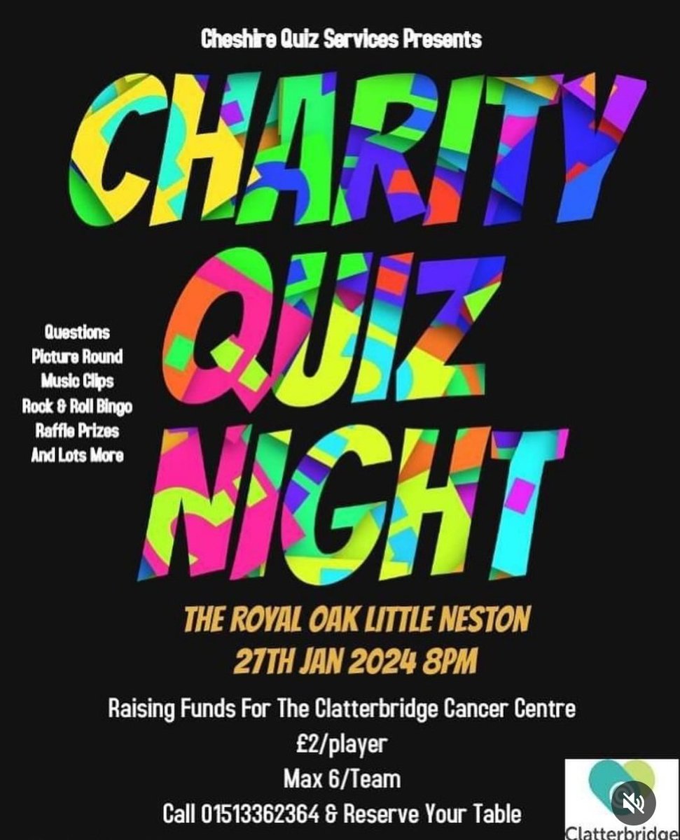 And we are back to it raising money for <a href="/ClatterbridgeCC/">Clatterbridge Cancer Charity</a> <a href="/CCCNHS/">The Clatterbridge Cancer Centre</a> with the help of <a href="/CHQuizServives/">CheshireQuizServices</a> book your tables at <a href="/TheRoyalOak23/">The Royal Oak</a> come along and join us for the night!! 💚💚 #Quiz