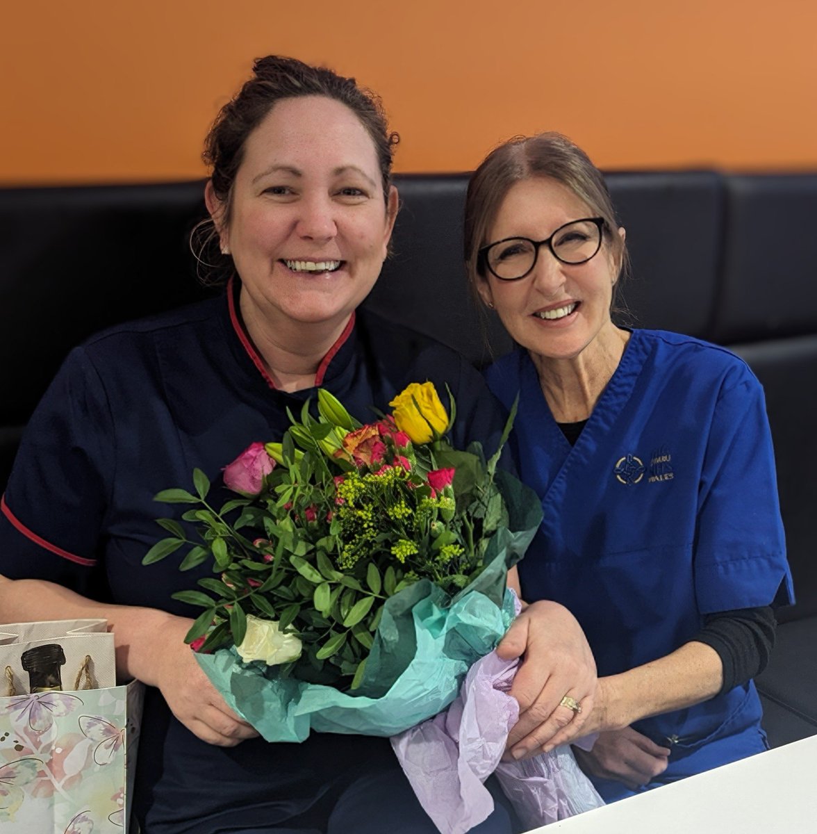 Sad to say goodbye to Debbie Birchell today, retiring after 43 years dedicated NHS service. She has been an absolute asset to the Pain Service &amp; a fantastic role model for all members of staff. Deb, it is an honour to be your friend &amp; colleague. #careertobeproudof  #bestnurse 😘