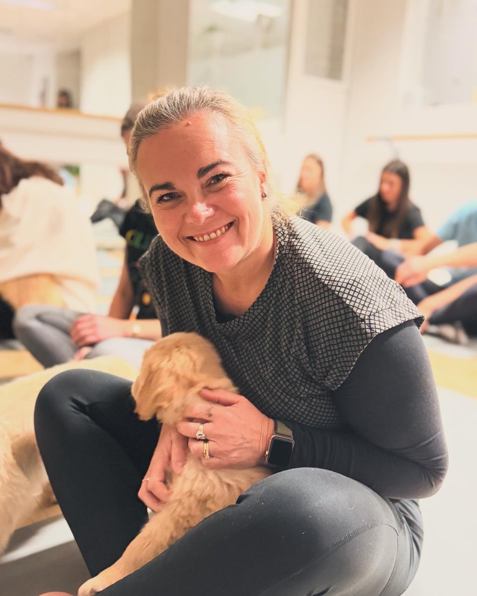 OSingier's tweet image. Had a blast at #puppyyoga today!