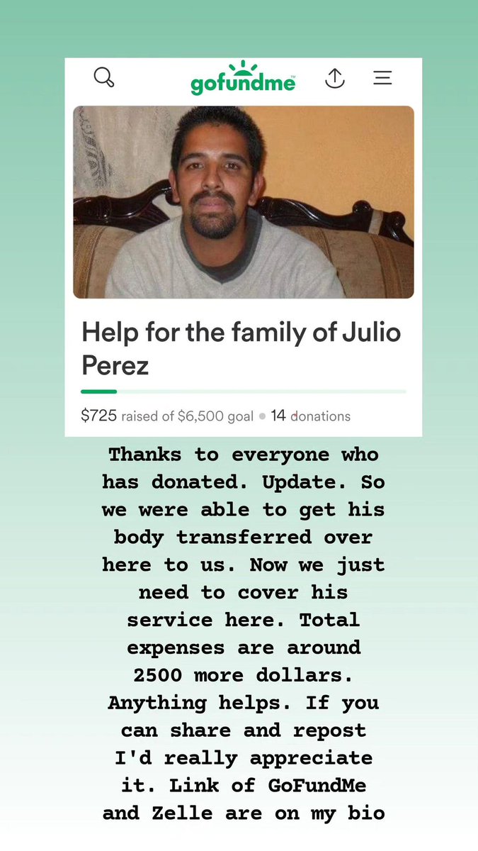 JPerez2591's tweet image. Update
Anything helps a lot. 
#GoFundMe
#GoFundmeHelp

gofund.me/bf77cd98