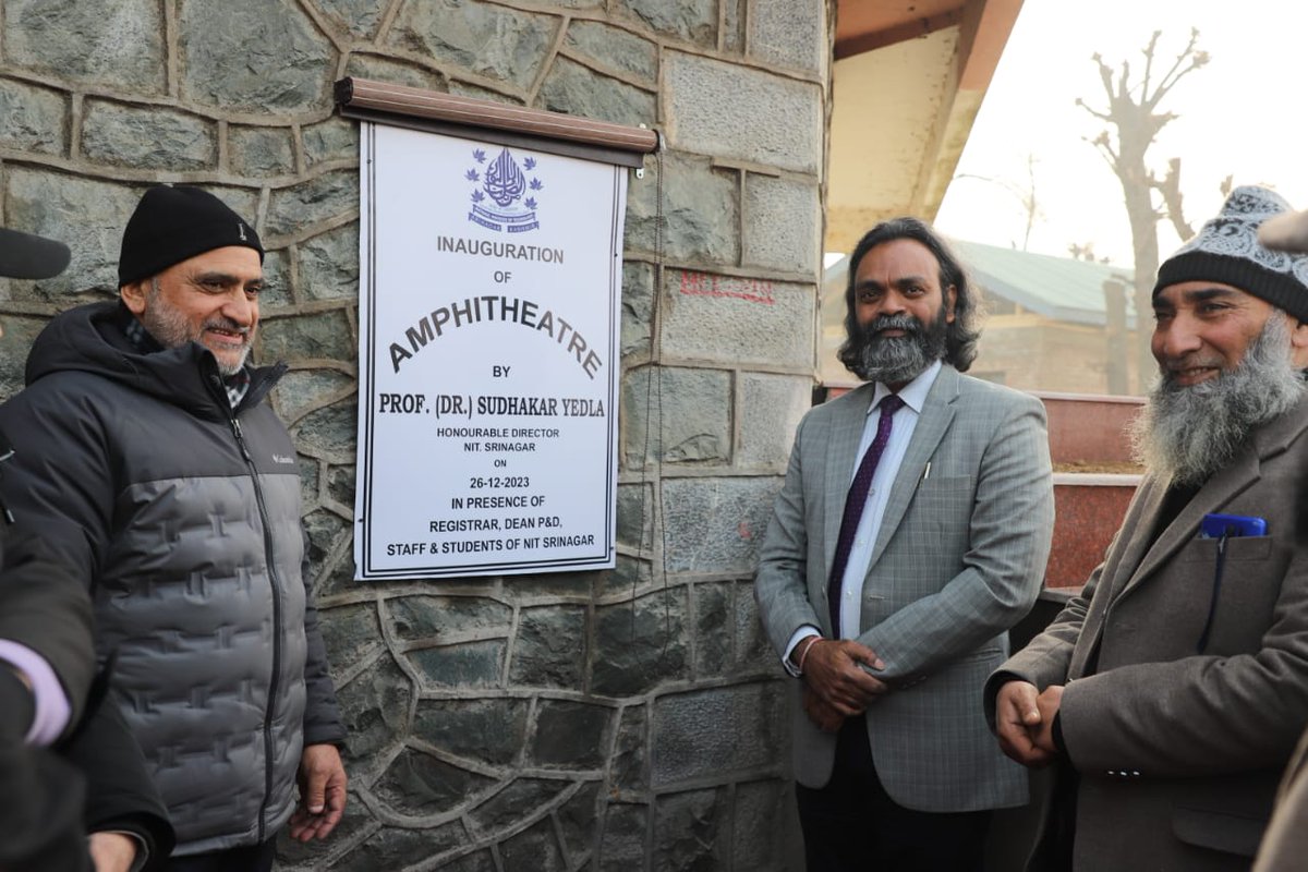RisingKashmir's tweet photo. All-round #development of #students, priority for #NITSrinagar: #Director #ProfYedla
@nitsriofficial
https://t.co/1eINL2NRS7 https://t.co/Hrchgxiaei