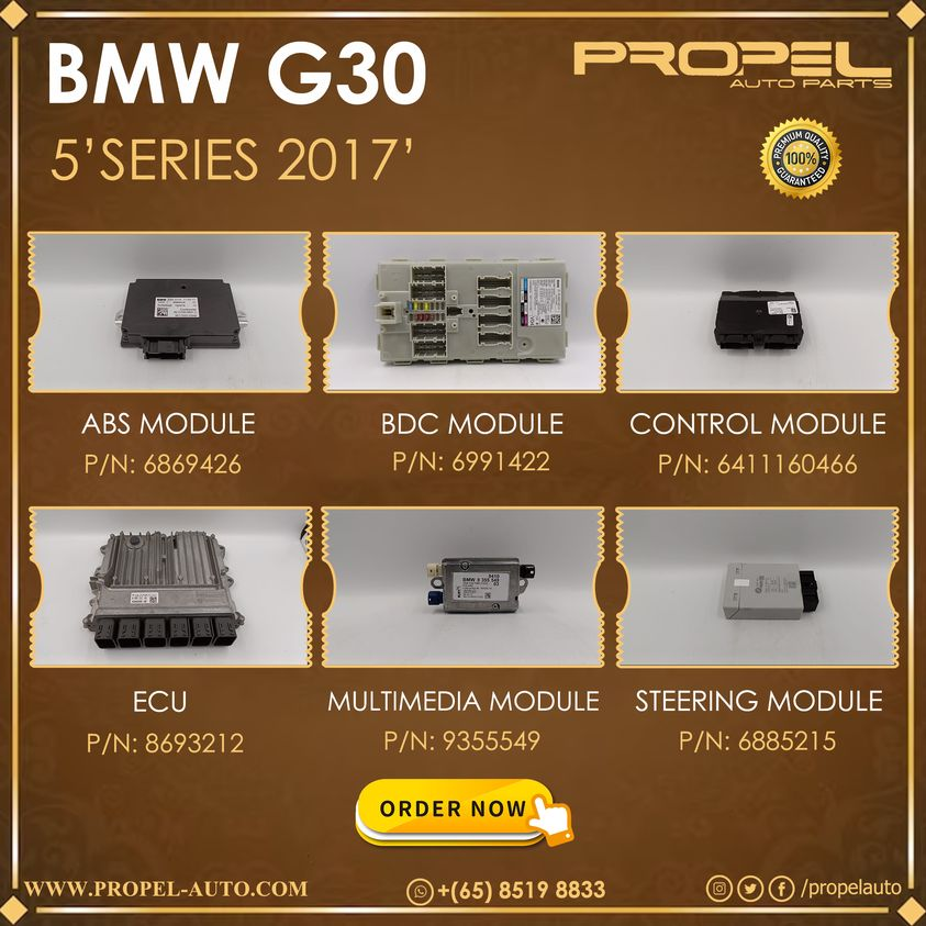 propelauto's tweet photo. BMW G30 5'Series Electrical Modules & ECU's available #ForSale
Ping us & Shop now at #PropelAutoParts #SG
#BMW #G30 #520i #530i #SGcars #Edrive #ElectricalModules #ECU #Modules #BMWParts #Singapore #Marketing #DigitalMarketing #Carparts #Autoparts #Spare #Ping #Shopping #Now https://t.co/F2N01ZTfk7
