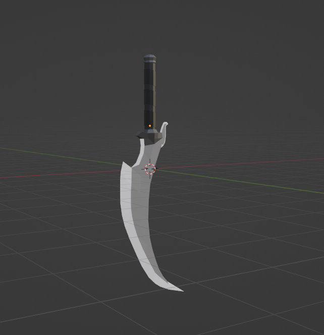NeonTryhard's tweet photo. A dagger I made cuz Im bored #Devcember2023 https://t.co/qna4M9sbCX