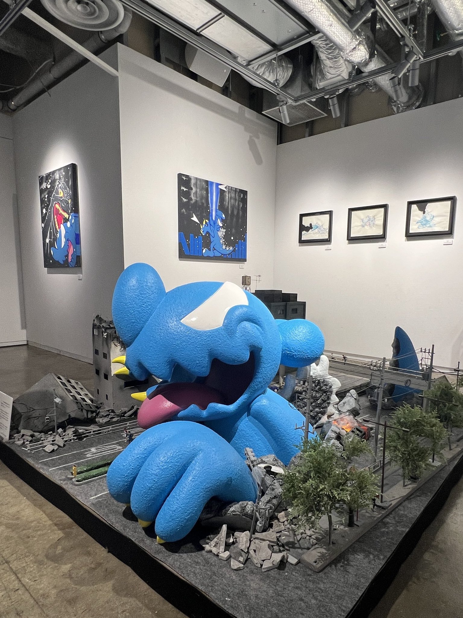 DEATH NYC ゴジラ【戦艦テメレール号】☆アートポスター☆　極美品／未使用 ゴジラ・THE・アート展｜GODZILLA THE ART on X: 