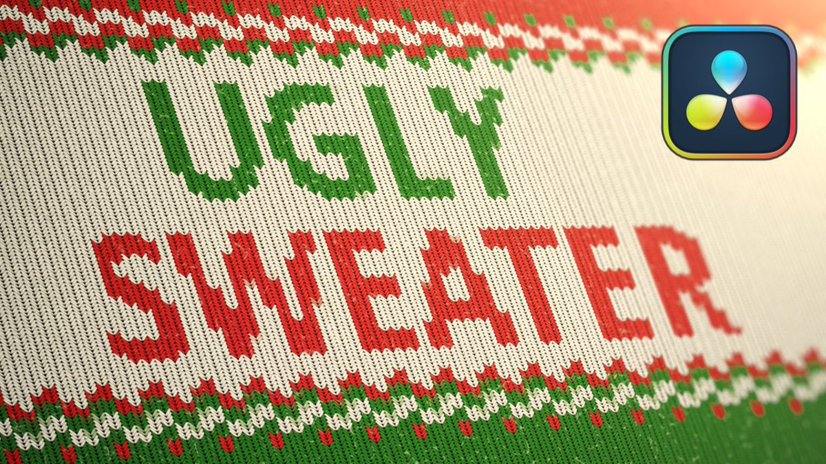 Holiday Sweater in #DaVinciResolve Fusion
youtu.be/EuIOKust0tQ