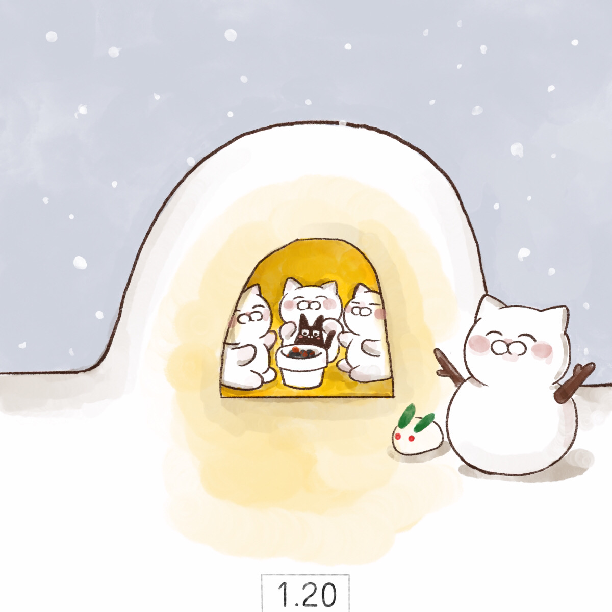 yamatokotobacat's tweet photo. 1月20日【大寒】
二十四節気の1つ。１年のうちで最も寒さが厳しくなるころ。 https://t.co/B6Lpr5Fjoq