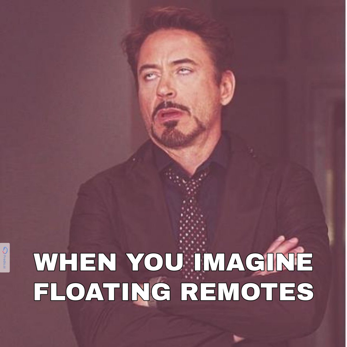 Visualization technique for overcoming #LazyPeoplePain: Imagining the remote magically floating to my hand. Reality: Still out of reach. 📺🧙‍♂️