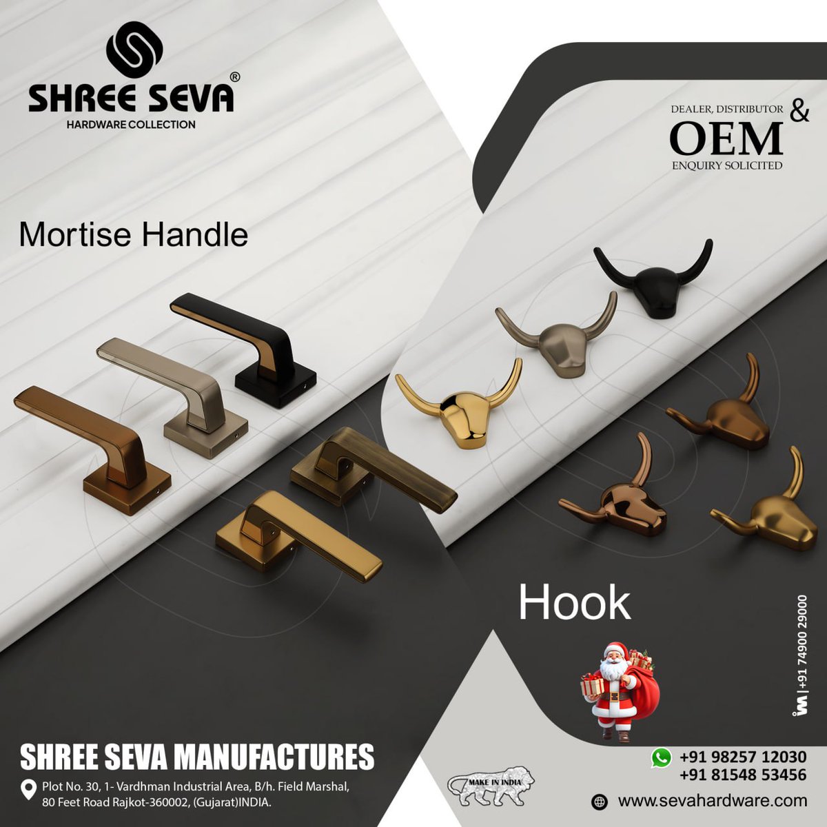 ibais_hardware's tweet photo. SHREE SEVA MANUFACTURES (RAJKOT)
For enquiry via WhatsApp click:
https://t.co/VRBv07MYLH
Mr. Pramit Patel - +91 98257 12030
Mr. Yash Patel - +91 81548 53456
#hook #hookdesign #clothhanger #clothhangers #hardwarefurniture #hardwarematerials #hardwareupdates
.
@IBAISMEDIA https://t.co/c9OwxbXI18