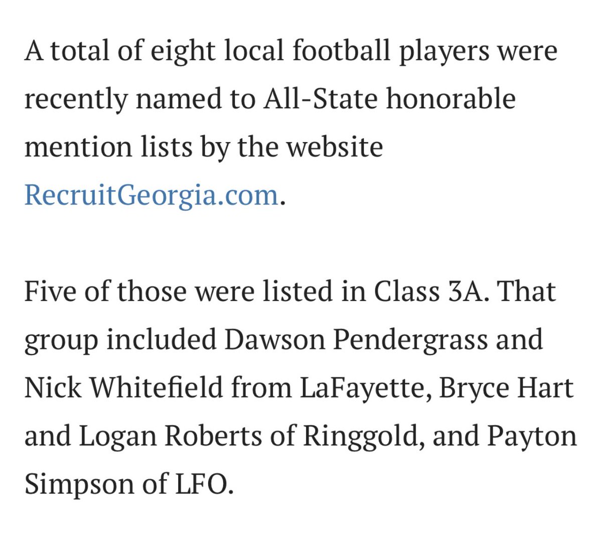 Nicholas Whitefield (@nickwhitefield4) on Twitter photo Honored to be recognized as first team all region Linebacker and honorable mention all state as a junior!! <a href="/coach_andyscott/">Andy Scott</a> <a href="/RecruitGeorgia/">Recruit Georgia</a> <a href="/NwGaFootball/">NwGa Football</a> Honored to be recognized as first team all region Linebacker and honorable mention all state as a junior!! <a href="/coach_andyscott/">Andy Scott</a> <a href="/RecruitGeorgia/">Recruit Georgia</a> <a href="/NwGaFootball/">NwGa Football</a>