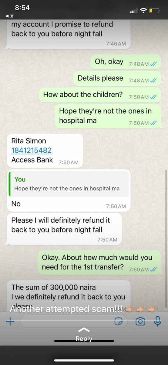 sisiolode's tweet photo. @accessbank_help This person almost fell for it. https://t.co/KFcVBl616s