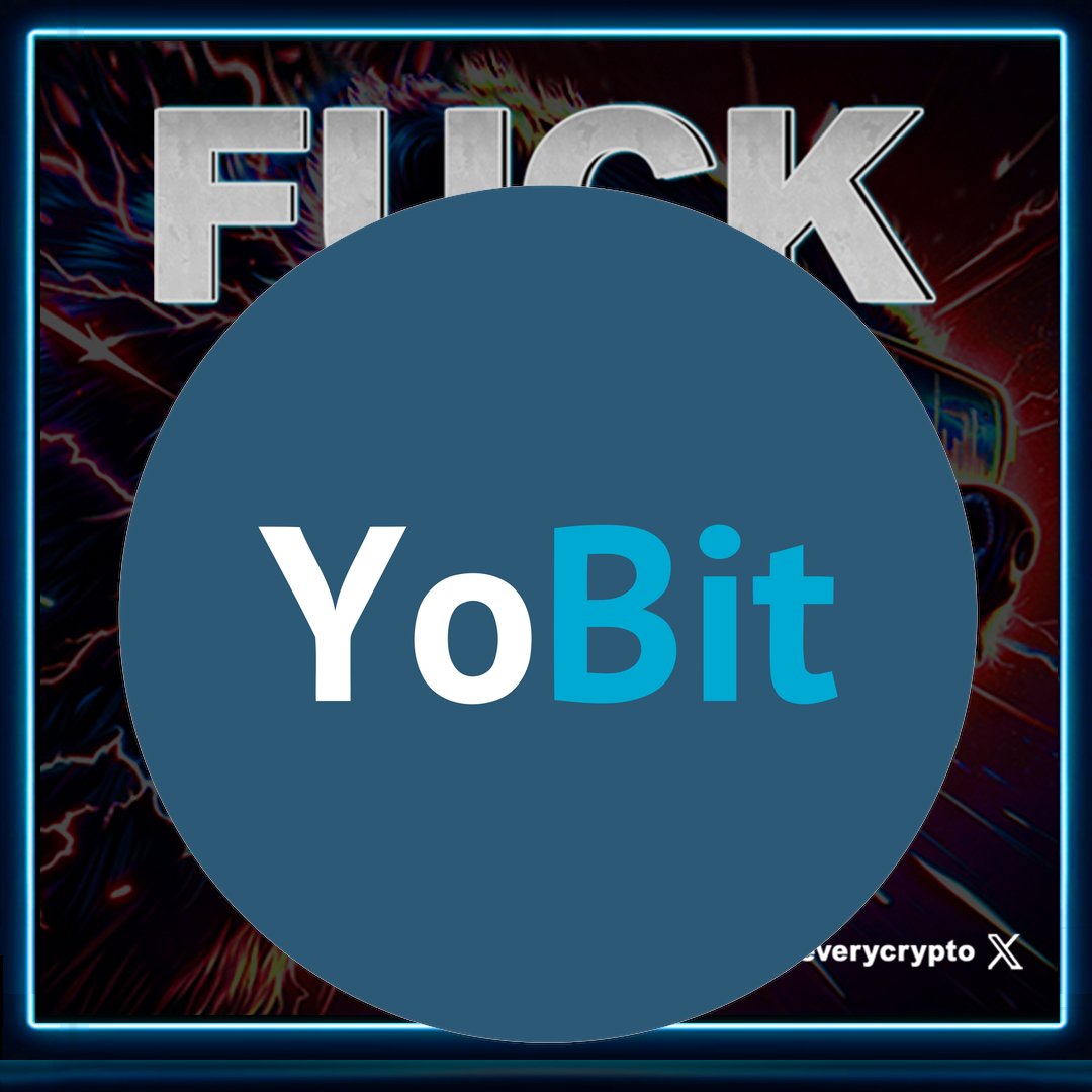 fuckeverycrypto's tweet image. Fuck YoBit Exchange! #YoBit #YoBitExchange #Exchange