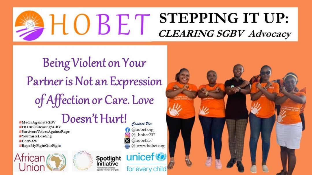 Being Violent on Your Partner is Not an Expression of Affection or Care. Love Doesn’t Hurt!

#MediaAgainstSGBV
#HOBETClearingSGBV
#SurvivorsVoicesAgainstRape
#YouthAreLeading
#NoExcuse
#YouthLedActions
#EndVAW
#RapeMyFightOurFight