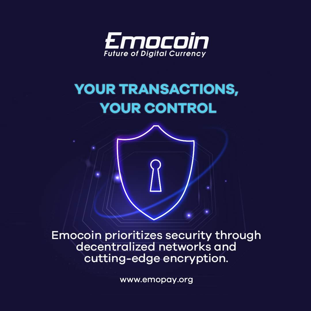 Emocoin leads the way in security with decentralized networks and cutting-edge encryption. 🌐🔒

Visit 👉🏻 emopay.org

#Emocoin #SecureTransactions #decentralizedfinance #FinancialEmpowerment #CryptoSecurity #BlockchainInnovation #Emopay #DigitalCurrency #Secure #