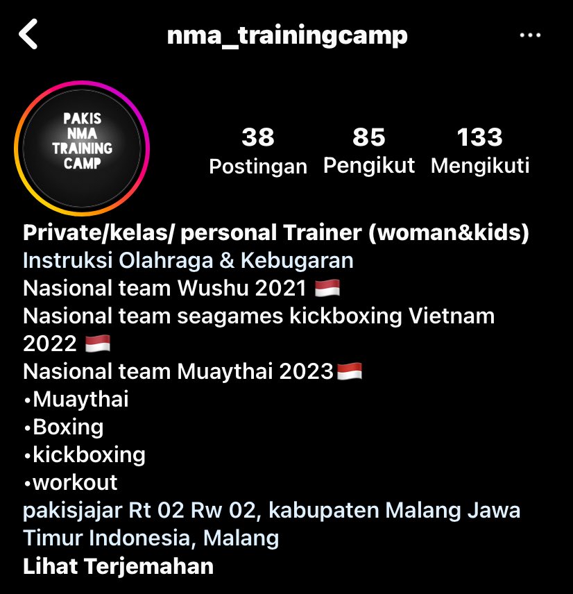 buregn's tweet photo. @sedcih @infomalang hei kak, bisa kontak di ig ini, coachnya perempuan &amp; bisa latihan ditempat/dirumah sesuai janjian. https://t.co/NudlrjIdqd