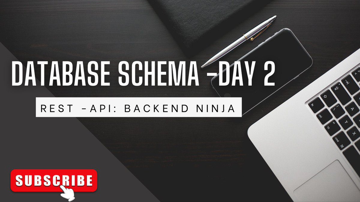 Samuel_Ogboye's tweet photo. Day 2 Completed
We pressed forward to design how the data will be represented on the database with https://t.co/64fyaamrtC
Thanks to @LagoonRedd14081 for the UI design.
Tomorrow we move into authentication and authorization, the HEART of Applications.
#Day2
#BackendNinja
#MasteringBackendEngineering