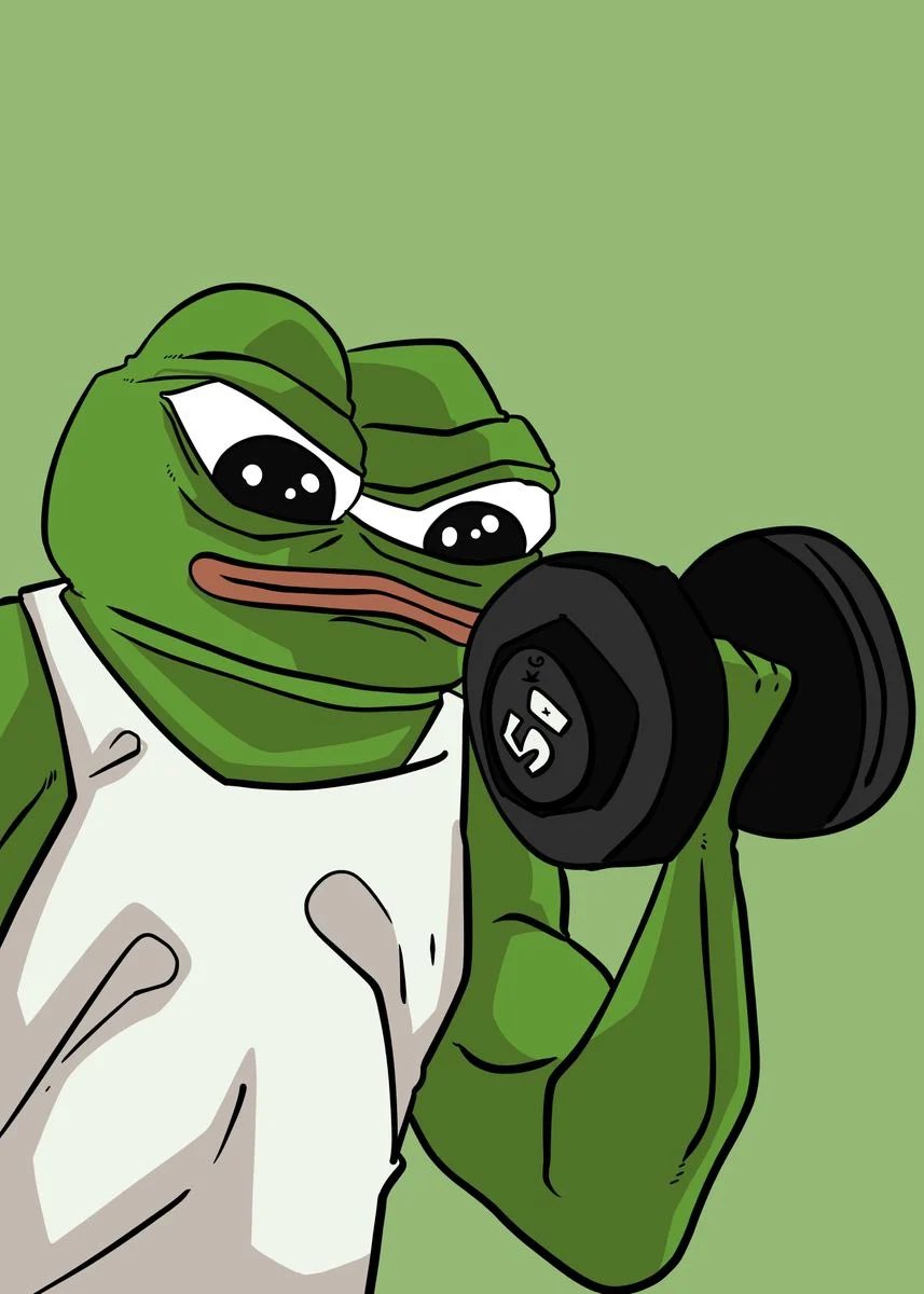 Justsimplyrob_'s tweet photo. No better feeling than to walk into the gym, and hear the clanging and banging of weights by absolute savages. $PEPE #WeAreWORKING https://t.co/0AEYp0PqIJ