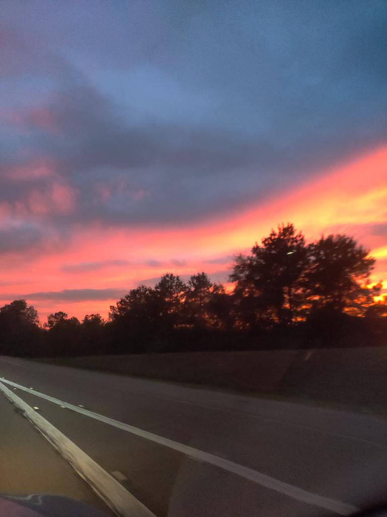 Tonight's sunset just north of New Orleans.
