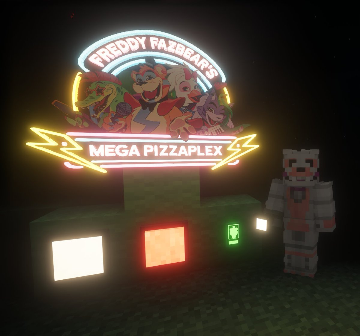 NotUltronZ's tweet photo. #FNAF #fnafsecuritybreach #fnafroleplay #minecraft #minecraftroleplay #mcroleplay
Just made stuff look even more cool!!! 😊 https://t.co/1pxGL6NQf1