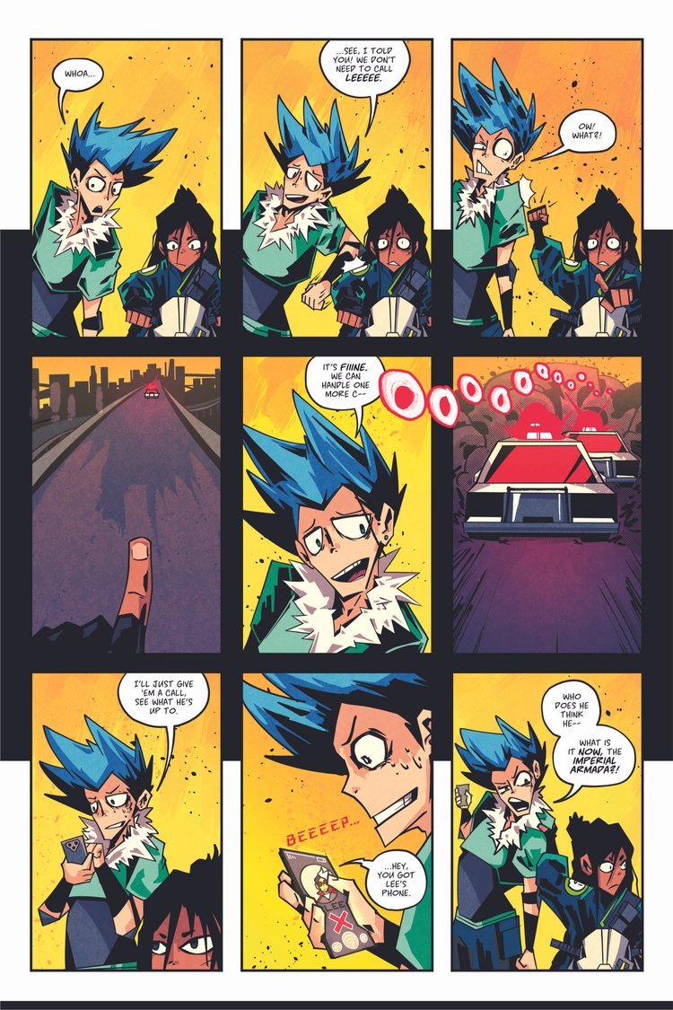 physical editions of TOKYO FIRE #1 are available to preorder now!!
it's the first installment in a new cyberpunk comic series written by <a href="/CBKCComics/">Cant Be Killed Comics</a>, drawn by me, and lettered by <a href="/sheriffstocky/">Mike Stock sheriffstocky.bsky.social</a>
check my bio to click over to where you can get your copy!!