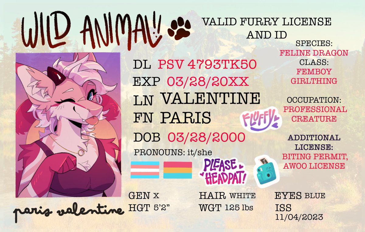 parispurrs_'s tweet photo. i'm now an official card-carrying furry >:3c

awesome IDs by @duskiglow!! https://t.co/DodXQiDp1Y