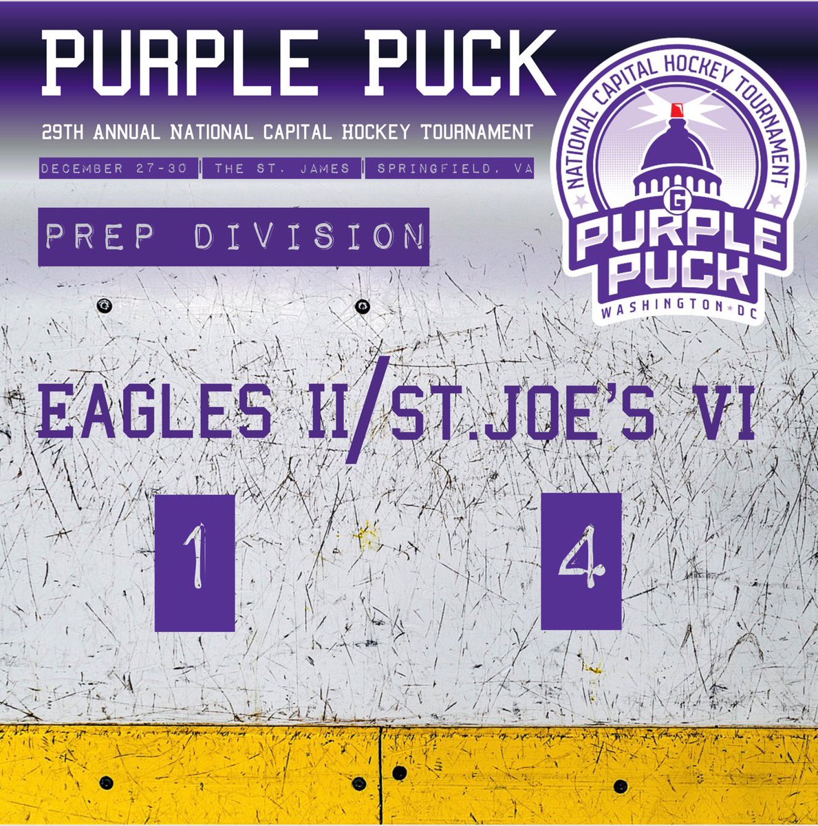 St. Joe’s Prep V1 beats Eagles VII.  #25 Michael Castelli is first ⭐️ of the game. 
<a href="/NCHT_TCPH/">The Purple Puck</a>