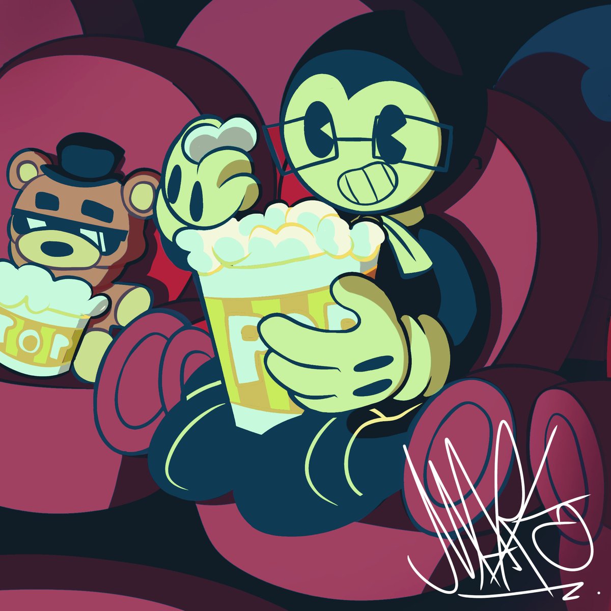 ▪︎Waiting for the movie

#BENDYMOVIE #Bendy_and_the_ink_machine #Bendy_and_the_Dark_Revival #Art #fanart #FNAF