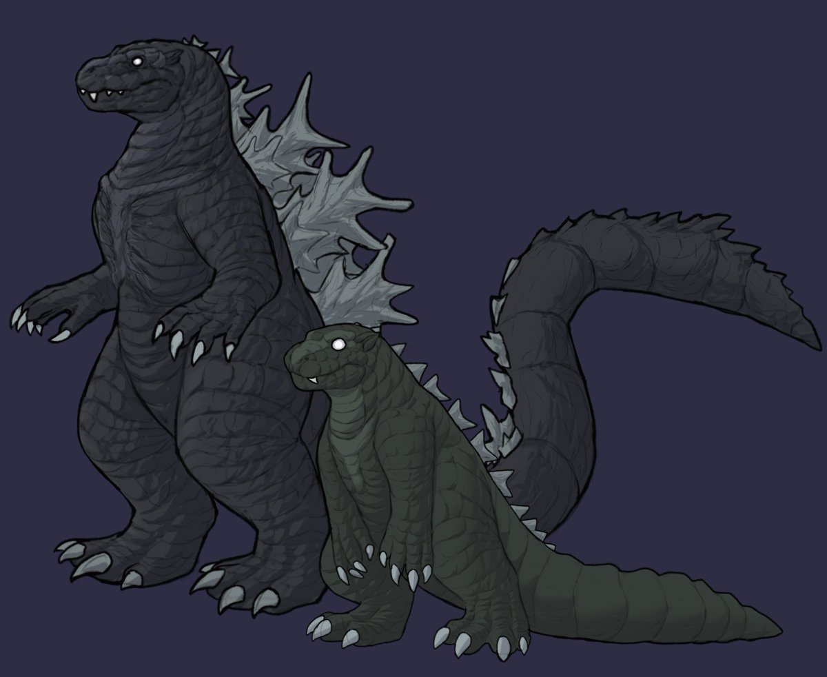Godzilla and Minilla pose together for a father and son photo!

#ArchaiosGodzilla