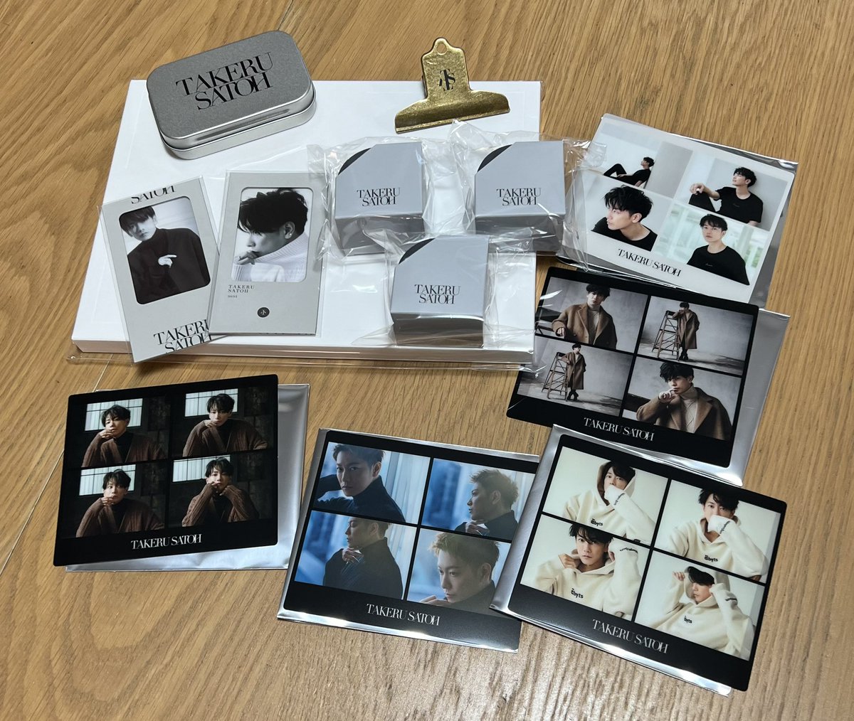 take032181's tweet image. 届きました❤️
クリアカード5種類揃ったの嬉しい☺️

#佐藤健
#佐藤健2024カレンダー