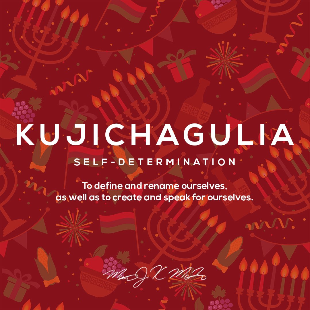 KUJICHAGULIA ::: I know who I AM. #Kwanzaa #Kujichagulia #SelfDetermination 🟤