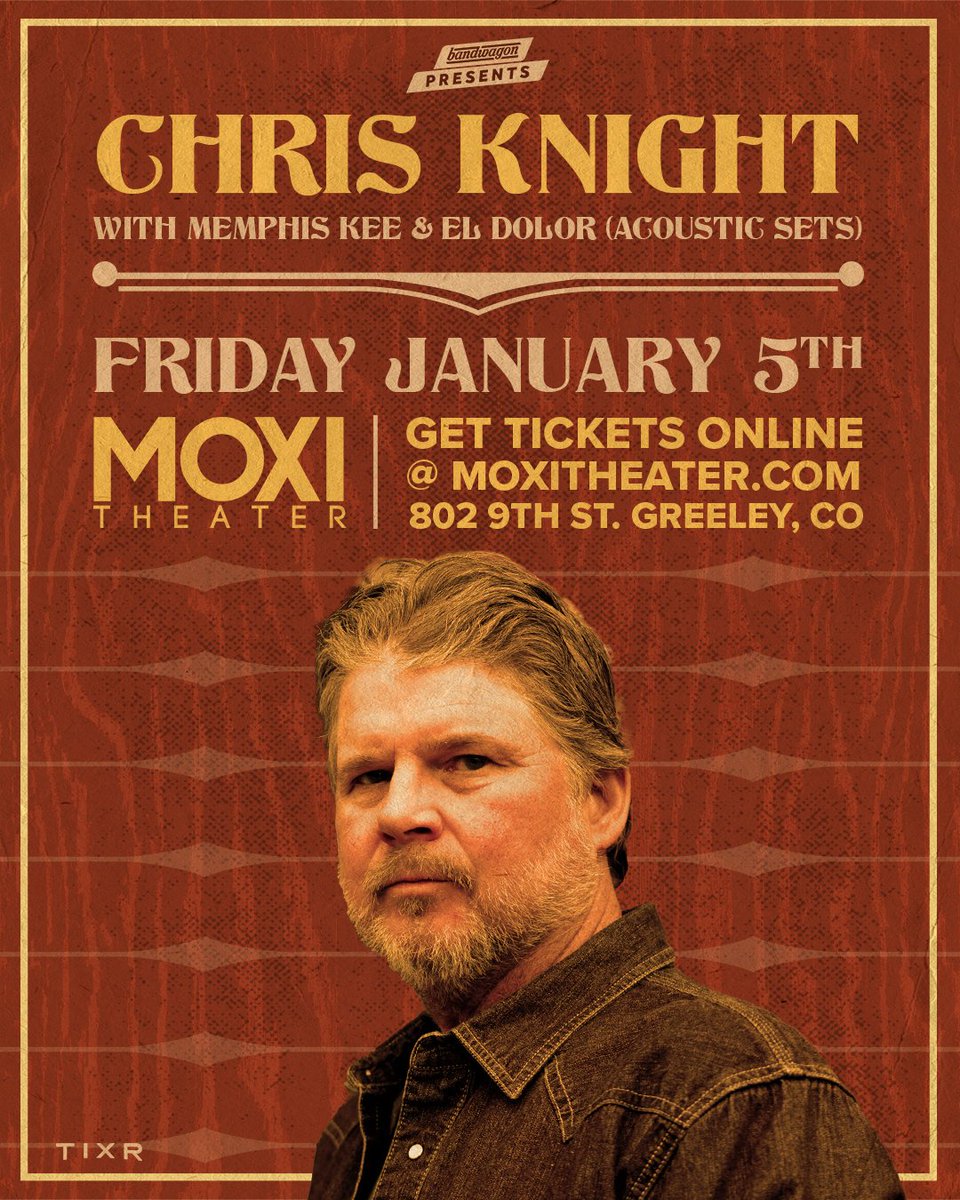 What a way to start the run. Everytime we play with Chris Knight, I learn something new about songwriting. Gonna be a good one in Greeley.