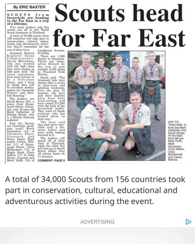 5thScout's tweet photo. A blast from the past. ⬇️⬇️⬇️

With our very own Scout Leader Calum ⚜️ https://t.co/PxwQkSrvYh