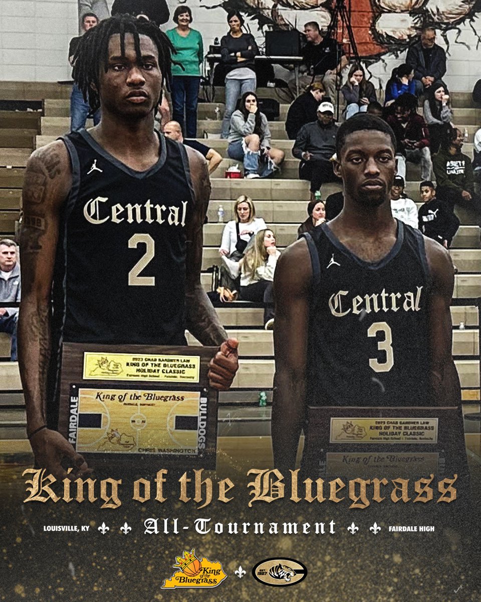 LRCentralHoops's tweet photo. Senior standouts CJ Washington and Daniel Culberson were named to the 2023 @KingofBluegrass Classic All-Tournament Team 👏👏

@CJWashington24 | @Dani3l2024 https://t.co/u82XFzkEfv