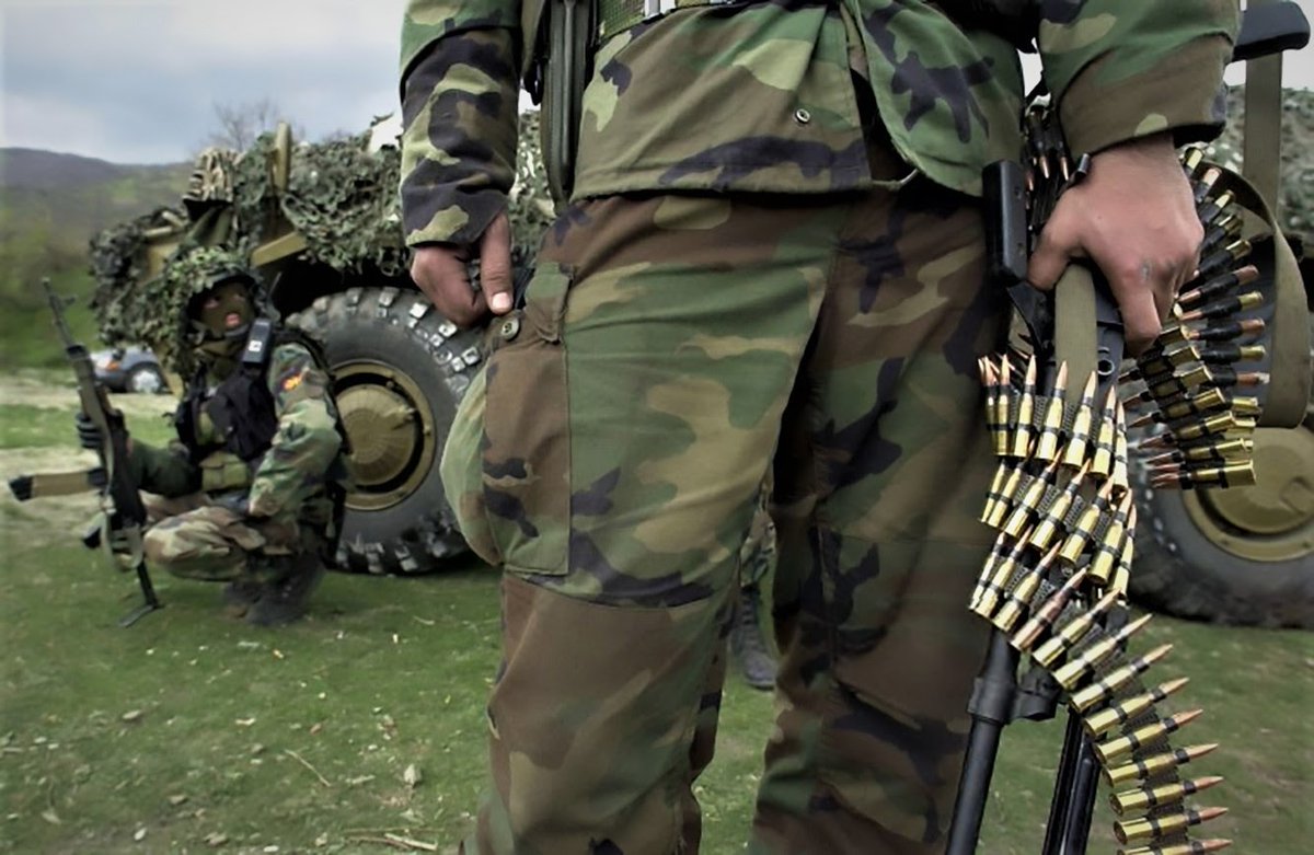 Macedonian special forces after capturing the Tetovo fortress.