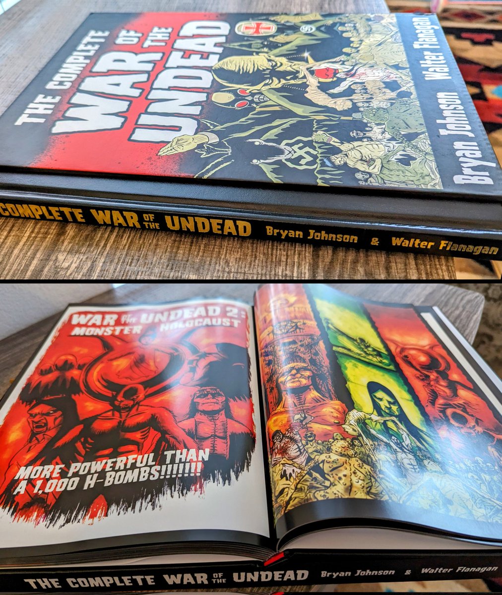 SteveFerg86's tweet photo. Arrived today, this thing is beautiful @sundayjeff @TellEmSteveDave and heavy! I've wanted to read it for years, excellent patreon gift! 🐜 #WarOfTheUndead #TellemSteveDave #TESD https://t.co/htqdBlpneJ