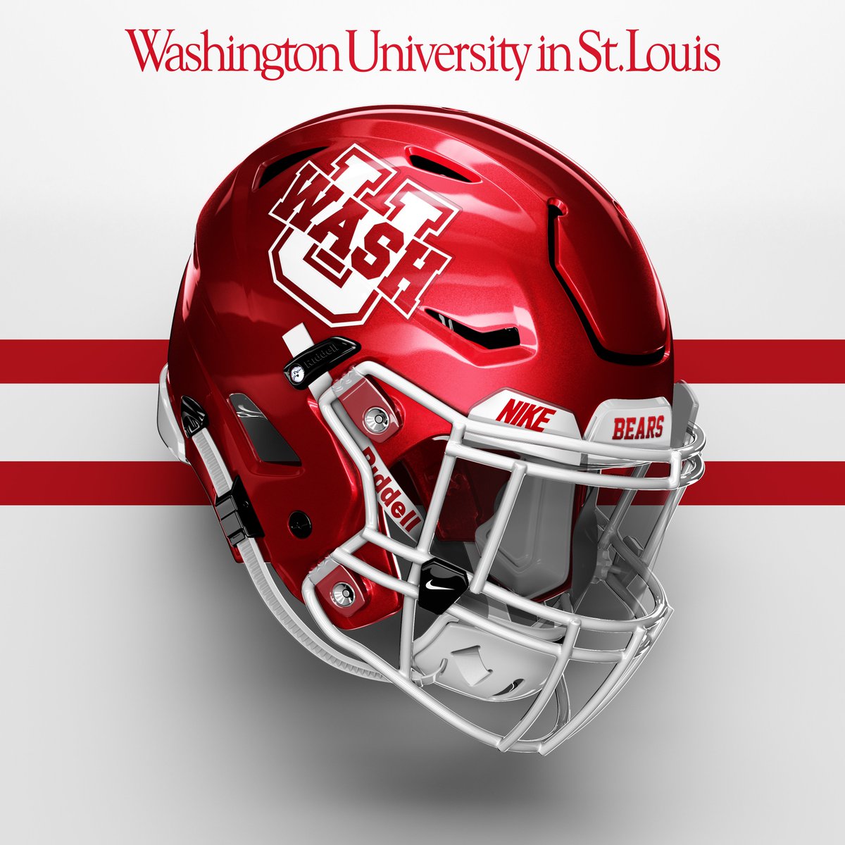 Great looking helmet for the Washington University Bears!

Another solid season for WashU who finished 7-3 in one of the toughest conferences in Division 3 football 💪

#RuntotheBattle