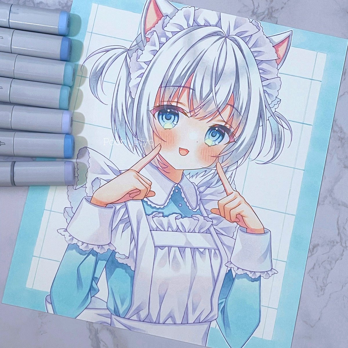 「冬コミに持っていく原画 #C103」|ぷぅ✧ 5/2〜4 原宿個展✧コミティア【H10b】✧コミ1【D09b】のイラスト