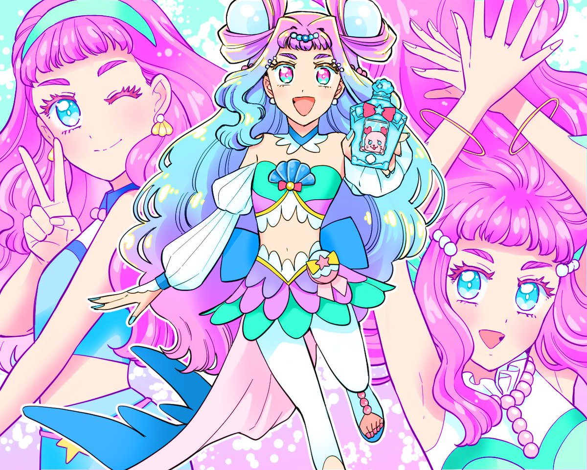 プリキュア「ラメール様のご活躍のおかげで一年乗り切れました。ありがとうございました #今年1」|D・キッサン📚神作家・紫式部3巻6/23発売のイラスト