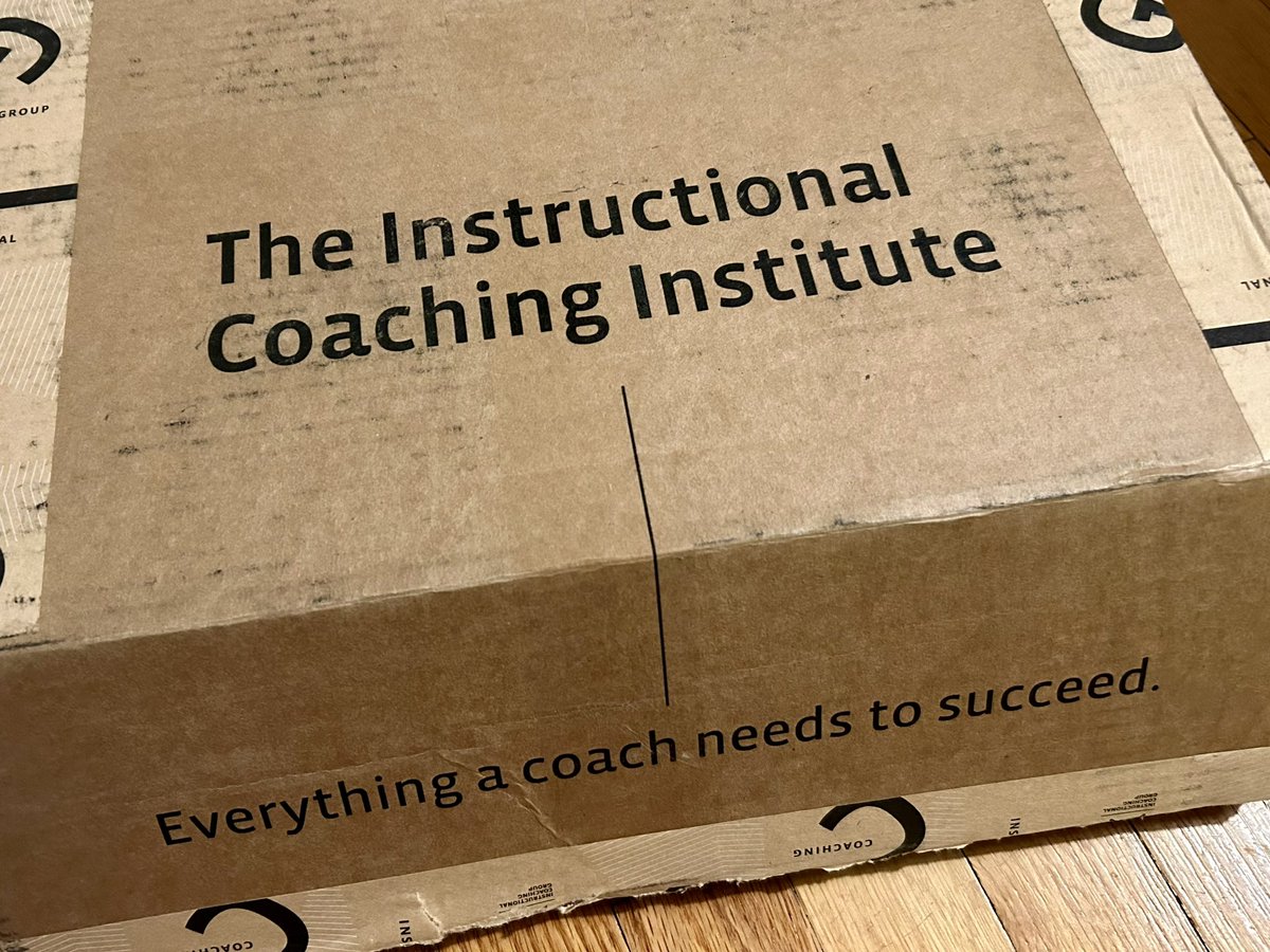 So many smiles (and maybe a little dancing 💃) when this box from the @CoachingPD arrived today! ❤️🎉 Can’t wait to learn with @jimknight99 in 2024. Thank you @DiegoLehocky for this amazing opportunity!