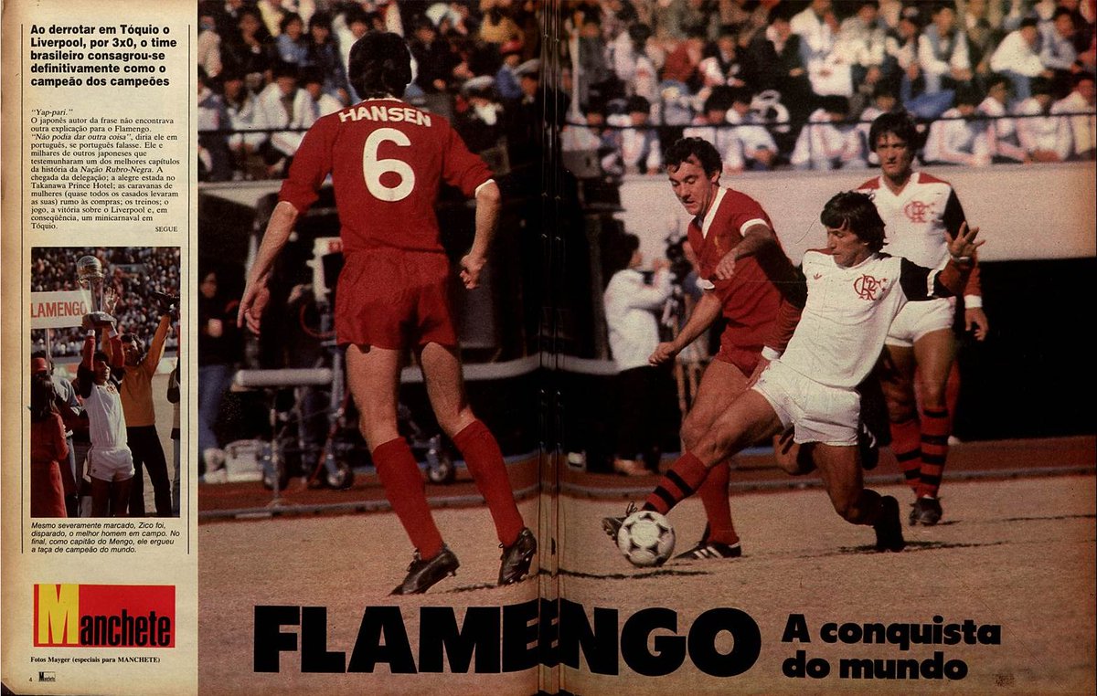 flahistoria's tweet photo. 27/12/1981 #flahistoria 🌏🏆🔴⚫
[🗞 Revista Manchete | no. 1549]

🖼️ #Flamengo | A conquista do mundial

[1ª parte]

#FlaMundial1981 #FLAxLIV https://t.co/9eXxmfpQrX