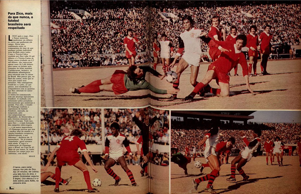 flahistoria's tweet photo. 27/12/1981 #flahistoria 🌏🏆🔴⚫
[🗞 Revista Manchete | no. 1549]

🖼️ #Flamengo | A conquista do mundial

[1ª parte]

#FlaMundial1981 #FLAxLIV https://t.co/9eXxmfpQrX