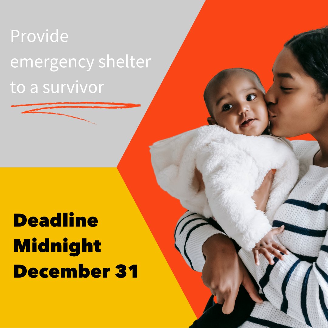 There are only a few more days to help provide emergency shelter to a survivor of domestic violence. Make a life-saving gift to YWCA Clark County before midnight, December 31. 

Visit our website to make a gift: ywcaclarkcounty.org/holiday-giving/