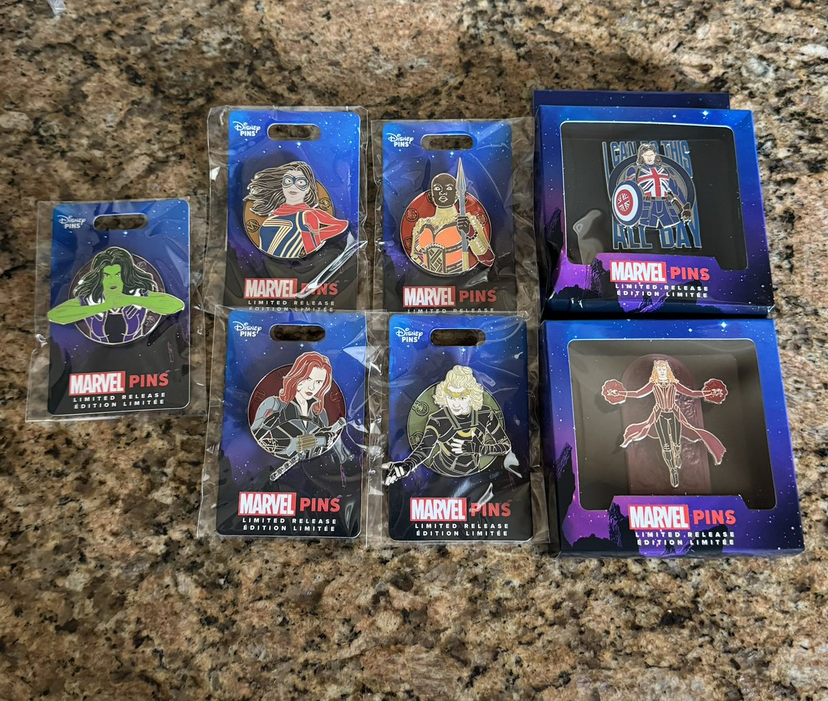 📭📦 Got a few Marvel pins!
.
#Disney #Marvel #DisneyPins #DisneyPinTrading #Collector #DisneyCollector #MarvelCollector  #Collectibles #DisTrackers #Pin #Pins