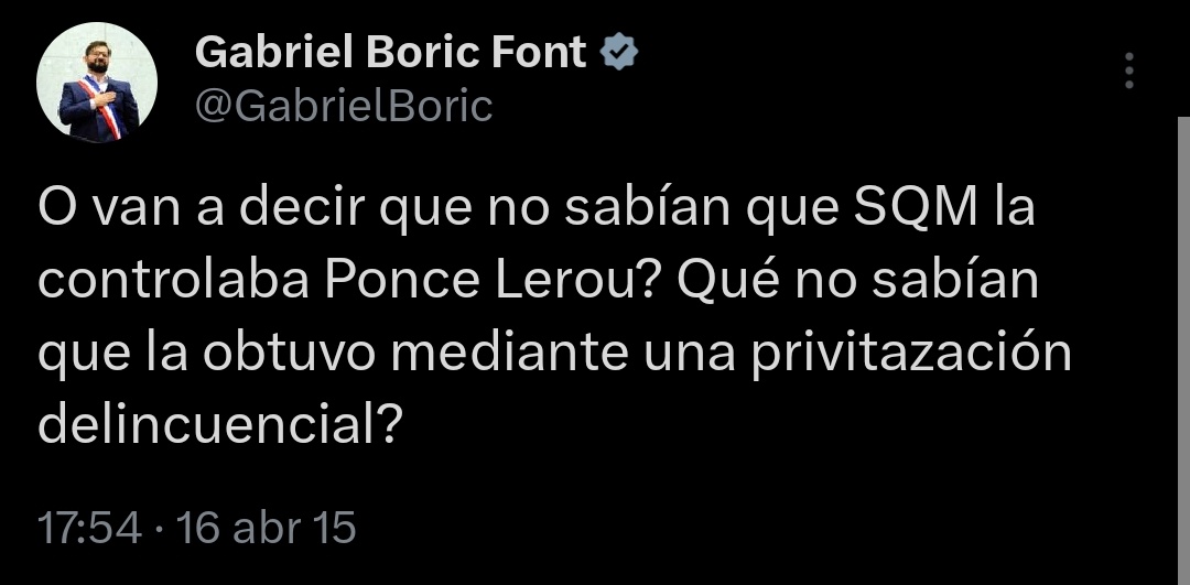 Gabriel Boric Del Pasado 🪵ᶠᵃᵏᵉ (@boricdelpasado) on Twitter photo 