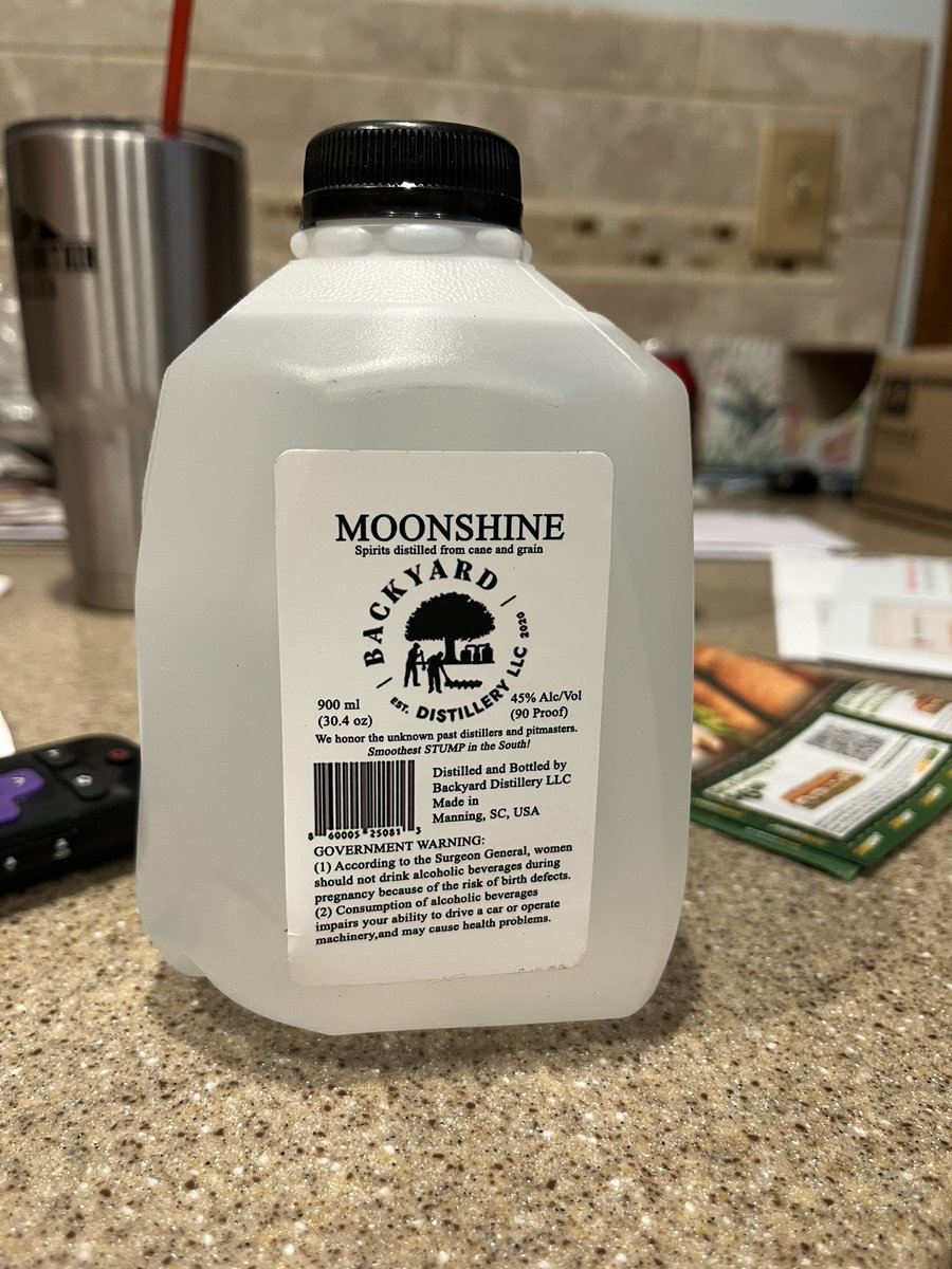 Sweet friend gifted my sweet uncle with his ‘shine. Also glad they were able to meet.