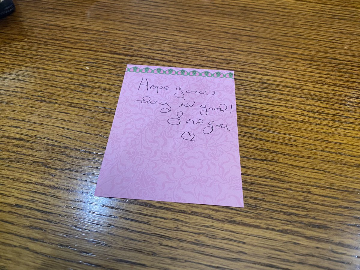 My Mom has been at our home for a couple of days over Christmas; I have mostly been working. I found this on my desk at home before heading in to the hospital. I’m 56 years old - how fortunate I am! ❤️